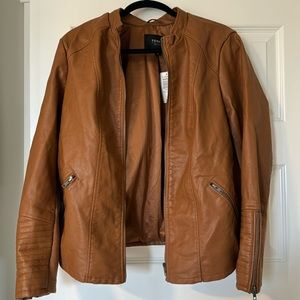 NEW Torrid Brown Leather Jacket